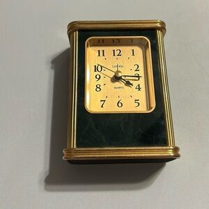 Linden Gold and Green Vintage Wall Clock